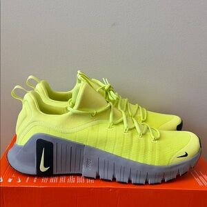Nike Free Metcon 6 Lemon Yellow FJ7127-700 Men’s Size 15